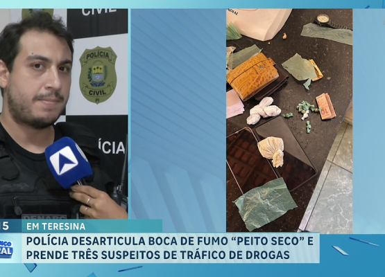 Polícia Civil detalha operação que desarticulou boca de fumo e prendeu três suspeitos de tráfico na zona Sudeste de Teresina