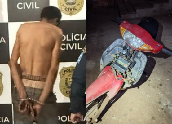 Suspeito de invadir casa da ex-companheira, agredi-la e quebrar motocicleta é preso pela polícia no Piauí