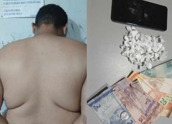 Homem é preso suspeito de tráfico de drogas na zona Sudeste de Teresina; já possuía passagens por roubo