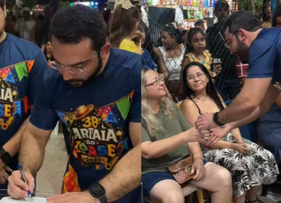 Prefeito Francisco Emanuel assina ordem de serviço para reforma da Quadra e da Praça do Ipase durante a 38ª edição do Arraiá do bairro