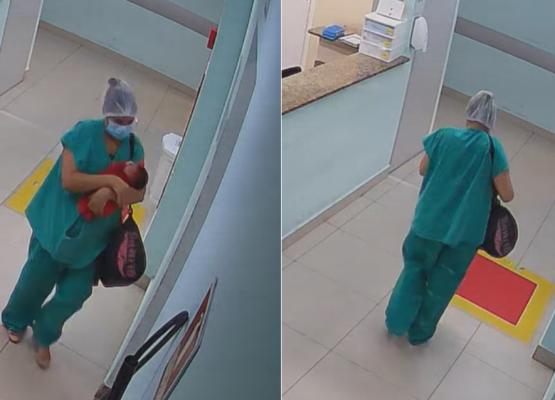 Imagens mostram passo a passo de tentativa de sequestro de recém-nascida na Nova Maternidade Dona Evangelina Rosa, em Teresina