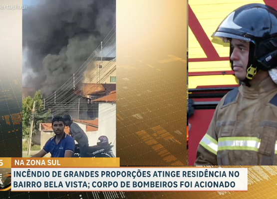 Incêndio de grandes proporções atinge oficina de geladeiras e freezers na zona Sul de Teresina