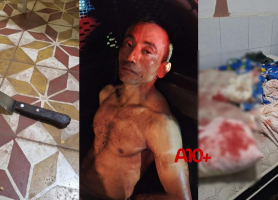 Homem é preso pela PM após tentar matar companheira a golpes de faca no interior do Piauí
