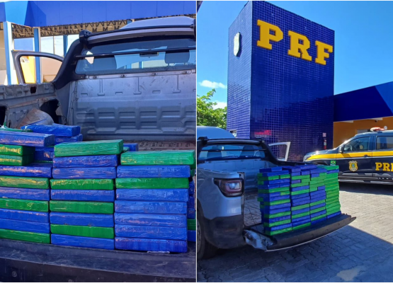 PRF apreende mais de 130 kg de cocaína e prende motorista durante fiscalização no litoral do Piauí