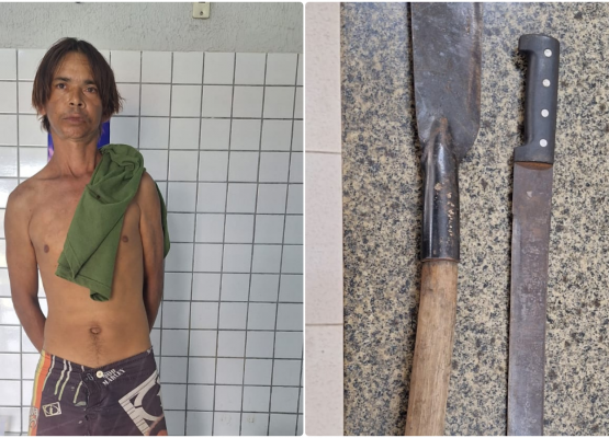 Homem é preso suspeito de agredir a própria companheira com golpes de facão no litoral do Piauí