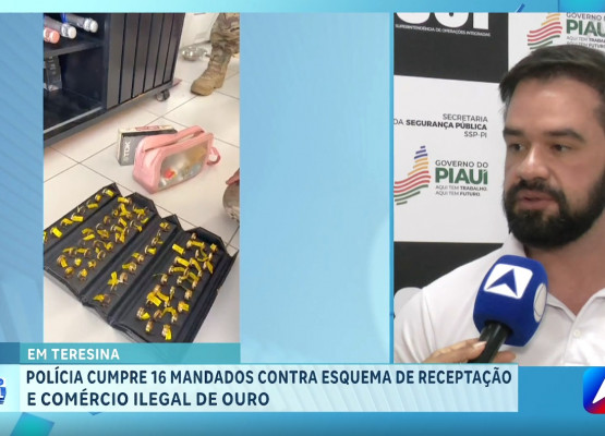 Delegado dá detalhes de operação que investiga comércio ilegal de ouro e joias em Teresina; saiba tudo!