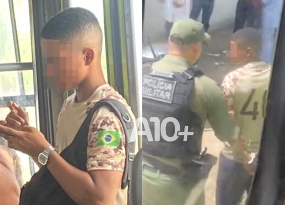 Homem é preso pela polícia após importunar e ejacular em passageira dentro de ônibus em Teresina