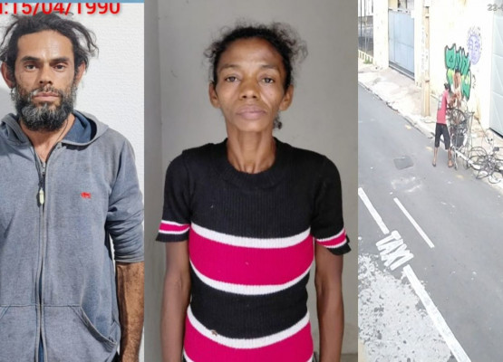 Vigia do crime e companheira são presos suspeitos de furtar R$ 3 mil em fiação de agência bancária em Teresina; VÍDEO!