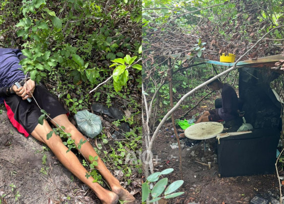 Após denúncia sobre indivíduos comercializando drogas em área de mata, homem é preso com mais de 200 porções de entorpecentes no Piauí