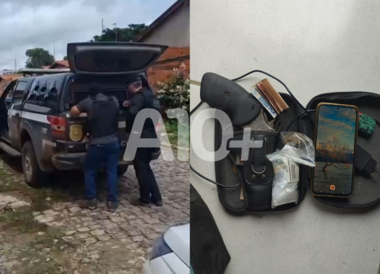 Polícia cumpre mandados e prende faccionado em Teresina; estava com arma de fogo e drogas
