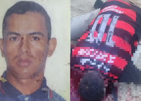 Homem parte pra cima de PM com facão e acaba morto a tiros no Piauí; número escrito em areia ao lado do corpo era da polícia