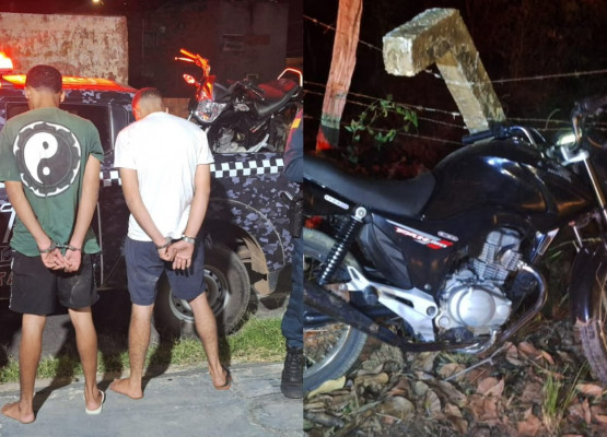Dupla tenta fugir da polícia, bate em cerca de arame e acaba presa no Piauí