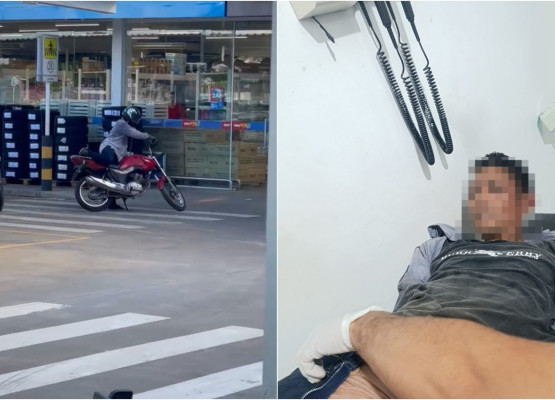 Suspeito de cometer assaltos foge de abordagem e é baleado após trocar tiros com a polícia no interior do Piauí