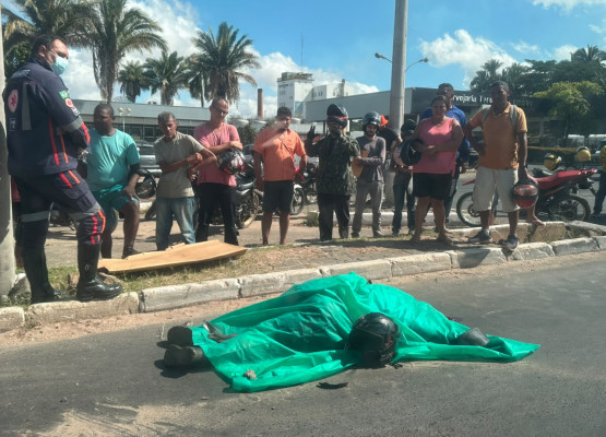 Jovem morre em acidente de moto na Av. Henry Wall de Carvalho, zona Sul de Teresina