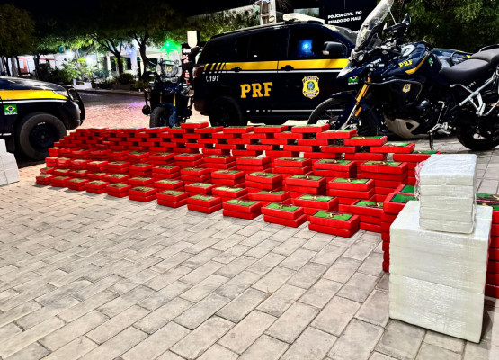 PRF prende motorista e apreende quase meia tonelada de cocaína escondida em caminhão no Sul do Piauí
