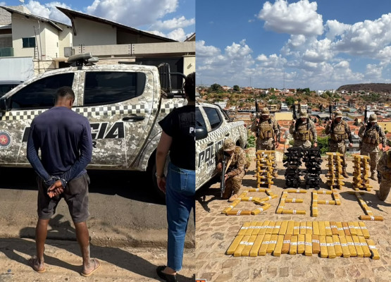 PM apreende 150 kg de maconha em área de mata durante operação no Sul do Piauí