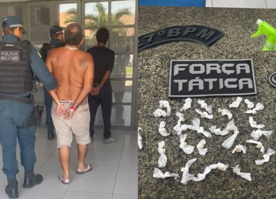 Dupla é presa com entorpecentes e dinheiro em ponto de tráfico no Piauí; teria proferido ameaças e ofensas aos policiais