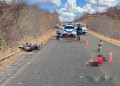 Motociclista morre após grave acidente com caminhão carregado de cimento no Sul do Piauí