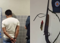 Homem é preso após ameaçar mulher com espingarda e atirar na porta de casa no interior do Piauí