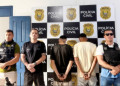 Polícia captura homem e adolescente suspeitos de tráfico de drogas em praça pública no interior do Piauí