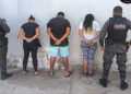 Trio é preso com pistola após tentativa de esconder arma em bolsa durante abordagem em Teresina