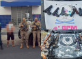 Operação integrada apreende armas e prende suspeito em flagrante no interior do Piauí