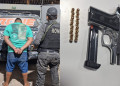 Homem tenta esconder pistola em carro, mas acaba preso durante Operação Metatron em Teresina