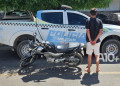 Embriagado, jovem pilota moto em zigue-zague, tenta fugir da polícia e é preso no Piauí