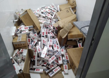 PRF apreende carga de cigarros contrabandeados avaliada em R$ 1,3 milhão no Piauí