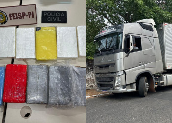 Polícia Civil prende caminhoneiro com 13kg de cocaína na zona Sul de Teresina