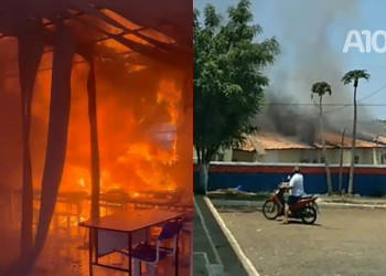 Incêndio atinge salas de aula do campus da Uespi em Uruçuí, no Sul do Piauí; vídeo