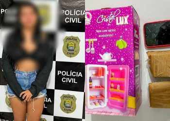 Mulher é presa com drogas dentro de embalagem de brinquedo no Piauí