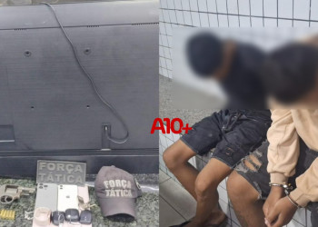 Família tem casa invadida e é mantida refém por criminosos em Teresina; dois foram capturados
