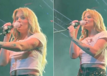 Luísa Sonza muda letra de ‘Chico’ e chora ao cantar a música em homenagem ao ex durante show