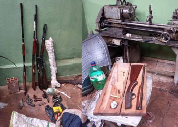 Polícia Civil deflagra operação e fecha fábrica clandestina de armas em Teresina