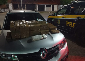 Homem é preso pela PRF após transportar drogas em Parnaíba; 91 tabletes são apreendidos
