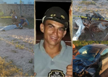 Grave acidente entre motocicleta e carro deixa um homem morto na BR-343, no Piauí