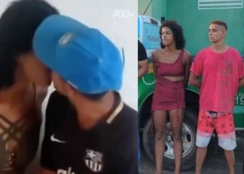 Casal flagrado trocando beijos em delegacia é preso novamente sob suspeita de homicídio no Piauí