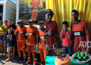 Menino de 3 anos com TEA comemora aniversário com o tema ‘caminhão do lixo’ no Piauí; vídeo