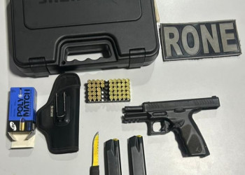 Homem que se dizia CAC é preso por porte ilegal de arma de fogo de uso restrito em Teresina