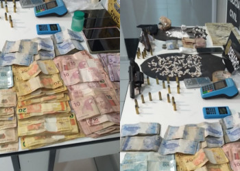 Denarc prende 4 suspeitos de tráfico e apreende armas, drogas e mais de R$ 3 mil em Teresina