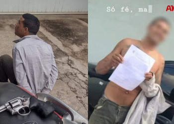 Suspeito de roubo paga fiança, sai da cadeia e posta vídeos debochando da polícia em Teresina