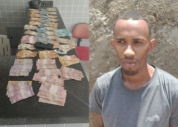 Suspeito de tráfico é preso com drogas e mais de R$ 3 mil no Piauí
