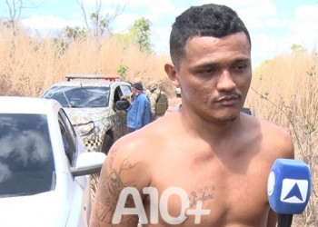 Homem preso com arma e cartões de vítimas na zona Sul de Teresina é fugitivo do sistema prisional