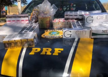 PRF apreende carga de cigarros no interior do Piauí; motorista é preso