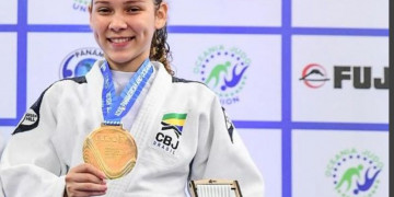 Atleta piauiense conquista medalha de ouro e se consagra tricampeã pan-americana de Judô
