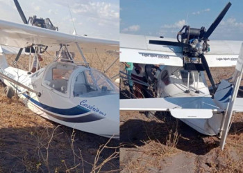 Avião de pequeno porte faz pouso de emergência em fazenda no Piauí