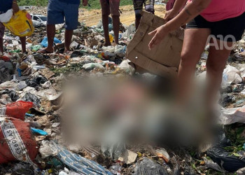 Corpo de bebê é encontrado sem os braços em lixão no litoral do Piauí