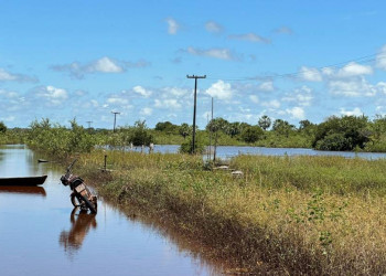 Gabinete de Crise visita Campo Largo-PI para monitorar prejuízos causados pelas chuvas