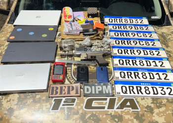 PM prende suspeito com objetos roubados e submetralhadora artesanal em Teresina